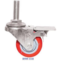 Bánh Xe Đẩy Hàng Vít Đỏ B50U11H Thắng Hậu.