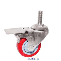 Bánh Xe Đẩy Hàng Vít Đỏ B65U11H Thắng Hậu.