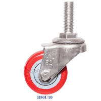 Bánh Xe Đẩy Hàng Vít Đỏ B50U10 Không Khóa.