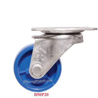 Bánh Xe Đẩy Hàng Nhựa Xanh B50P20 Không Khóa