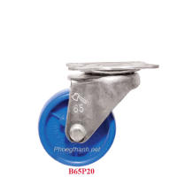 Bánh Xe Đẩy Hàng Nhựa Xanh B65P20 Không Khóa