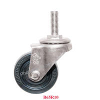 Bánh Xe Đẩy Hàng Vít Đen B65R10 Không Khóa.