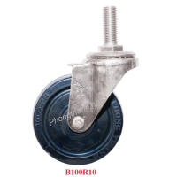Bánh Xe Đẩy Hàng Vít Đen B100R10 Không Khóa.