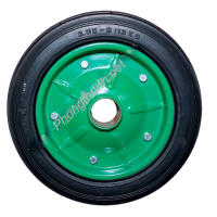 Bánh Xe Đẩy Hàng Cao Su 300-8MH2 Xanh.