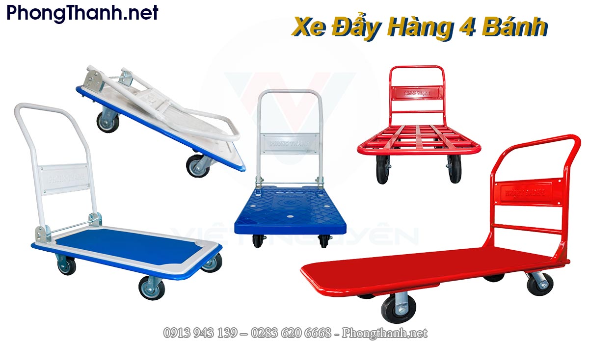 Xe đẩy hàng 4 bánh loại nào tốt?